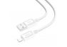USB кабель HOCO X73 Lightning 8-pin 2.4А силикон 1м (белый)