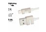 USB кабель REMAX RC-089i Metal USB – Lightning 8-pin 2.4А TPE 1м (белый)