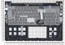 Клавиатура (топ-панель) для ноутбука ASUS VivoBook S400CA S451 S401 черная с серебристым топкейсом