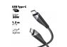 USB-C кабель HOCO U95 Freeway Type-C 3А PD60W нейлон 1.2м (черный)