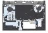 Клавиатура (топ-панель) для ноутбука Dell G7 17 7700 черная с черным топкейсом, с подсветкой