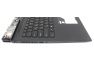 Клавиатура (топ-панель) для ноутбука Dell G7 17 7700 черная с черным топкейсом, с подсветкой