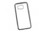 Силиконовый чехол LP для Samsung Galaxy S6 прозрачный с черной хром рамкой TPU