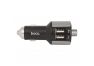 Автомобильная зарядка HOCO E19 Smart 1xUSB, 2.4А, BT4.2, USB flash, FM, LED дисплей (серая)