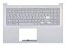 Клавиатура (топ-панель) для ноутбука Asus VivoBook X513E серебристый с серебристым топкейсом