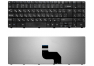 Клавиатура для ноутбука MSI CR640 CX640 DNS 0123257 черная с черной рамкой