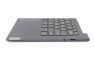 Клавиатура (топ-панель) для ноутбука Lenovo Yoga Slim 7 Pro-14IHU5 черная с черным топкейсом
