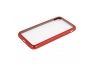 Чехол для iPhone X/Xs REMAX Shield Series Case прозрачное стеко с рамкой (красный)