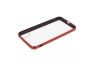 Чехол для iPhone X/Xs REMAX Shield Series Case прозрачное стеко с рамкой (красный)