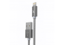 Кабель USB HOCO (X2) для iPhone Lightning 8 pin 1 м (серый)