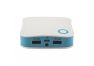 Универсальный внешний аккумулятор LP Li-ion 7800mAh 2 USB выхода 1А + 2,1А, белый с синим, коробка