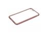 Силиконовый чехол LP для Apple iPhone 7 Plus TPU прозрачный с розовой хром рамкой, европакет