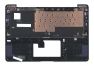 Клавиатура (топ-панель) для ноутбука Asus UX430U черная с темно-синим топкейсом