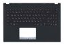 Клавиатура (топ-панель) для ноутбука Asus X571GT темно-синий без тачпада