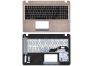 Клавиатура (топ-панель) для ноутбука Asus X540NA 90NB0HG1-R31RU0 черная с золотистым топкейсом