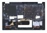 Клавиатура (топ-панель) для ноутбука Lenovo IdeaPad Flex 5-14 черная с синим топкейсом