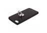 Защитная крышка "LP" для iPhone 7 Plus/8 Plus "Glass Case" с кольцом (черное стекло/коробка)