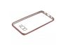 Силиконовый чехол LP для Samsung Galaxy S8 Plus прозрачный с розовой хром рамкой TPU