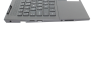 Клавиатура (топ-панель) для ноутбука HP Omen 15-EK 15-EN черная с черным топкейсом, с RGB подсветкой