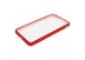 Защитная крышка "LP" для iPhone 7 Plus/8 Plus "Glass Case" с красной рамкой (прозр. стекло/коробка)