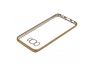 Силиконовый чехол LP для Samsung Galaxy S8 прозрачный с золотой хром рамкой TPU