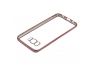 Силиконовый чехол LP для Samsung Galaxy S8 прозрачный с розовой хром рамкой TPU