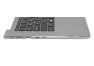 Клавиатура (топ-панель) для ноутбука Asus X421JQ черная с серым топкейсом