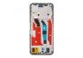 Дисплей (экран) в сборе с тачскрином для Huawei Honor 50 Lite, Nova 8i (NTN-LX1, NEN-LX1) серебристый с рамкой (Premuim LCD)