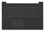 Клавиатура (топ-панель) для ноутбука Lenovo IdeaPad 320-15 темно-серая с черным топкейсом