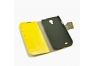 Чехол из эко – кожи Smart Zone Magic Case для Samsung i9500 Galaxy S4 раскладной, желтый