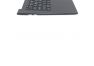 Клавиатура (топ-панель) для ноутбука Asus VivoBook X513UA черная с черным топкейсом