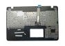 Клавиатура (топ-панель) для ноутбука Asus X751 черная с черным топкейсом