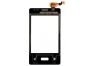 Сенсорное стекло (тачскрин) для LG E400 Optimus L3 черный