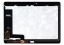 Дисплей (экран) в сборе с тачскрином для Huawei MediaPad M2 10.0 белый