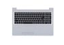 Клавиатура (топ-панель) для ноутбука Lenovo IdeaPad 310-15ISK черная с серебристым топкейсом