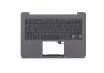 Клавиатура (топ-панель) для ноутбука Asus ZenBook UX305UA черная с серым топкейсом