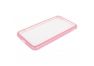 Защитная крышка "LP" для iPhone 7/8 "Glass Case" с розовой рамкой (прозрачное стекло/коробка)