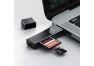 Картридер HOCO HB20 Mindful 2 in 1 USB 3.0/5Gbps, USB-A на microSD, SD черный