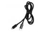 USB-C кабель "LP" Apple Lightning 8 pin Power Delivery 18W в текстильной оплетке черный