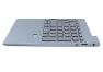 Клавиатура (топ-панель) для ноутбука HP Pavilion 15-EG, 15-EH FPR черная с темно-синим топкейсом, с подсветкой