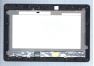 Дисплей (экран) в сборе с тачскрином для Asus Transformer Book T100 черный с рамкой