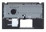 Клавиатура (топ-панель) для ноутбука Asus X509 черная с темно-серым топкейсом