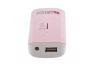 Универсальный внешний аккумулятор "LP" 5200mAh Li-ion USB + фонарик, розовый