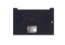 Клавиатура (топ-панель) для ноутбука Lenovo ThinkPad X1 Extreme 3rd Gen черная с черным топкейсом