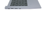 Клавиатура (топ-панель) для ноутбука Huawei MateBook B3-410 NobelBZ-WBH9B черная с серым топкейсом