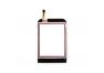 Сенсорное стекло (тачскрин) для Samsung Champ C3300, S3300 розовый AAA