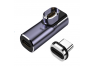 Переходник USB 4 Type C (f)-(m) угловой с магнитным разъёмом тип 2