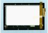 Дисплей (экран) в сборе (матрица HSD101PWW1  + тачскрин) для Asus Transformer Pad TF101 без рамки, черный