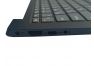 Клавиатура (топ-панель) для ноутбука Lenovo IdeaPad S340-14 черная с темно-синим топкейсом, с подсветкой