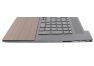 Клавиатура (топ-панель) для ноутбука HP Envy 17-CG черная с черным топкейсом, с подсветкой